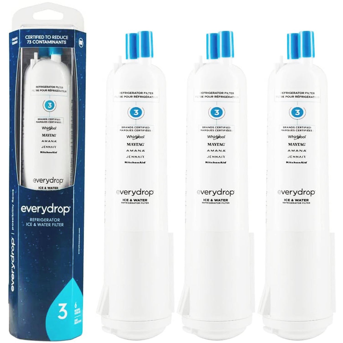 EDR3RXD1 Water Filter 3, Refrigerator Filter, 4396710