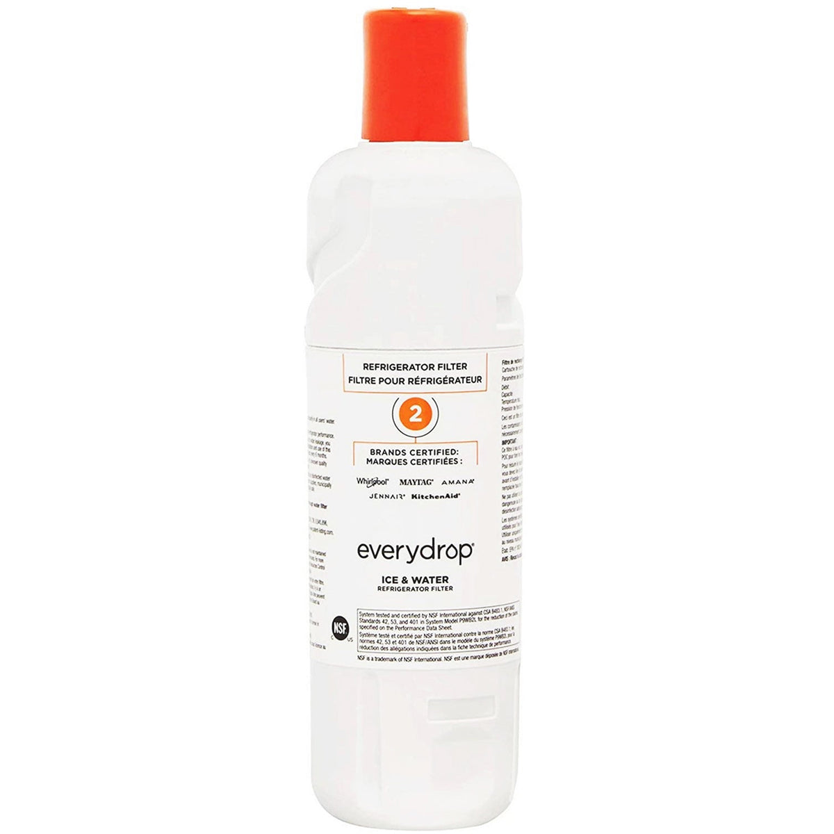 EDR2RXD1 water filter 2 - W10413645A refrigerator water filter 2