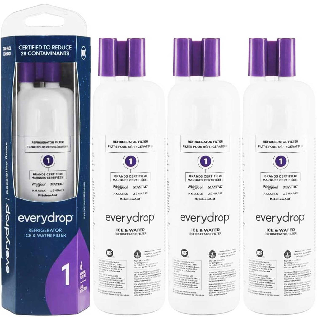 EDR1RXD1 water filter 1 - W10295370A refrigerator water filter 1