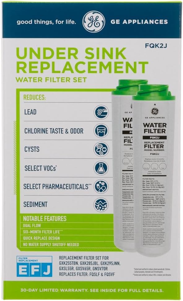 GE FQK2J Under Sink Water Filter Replacement