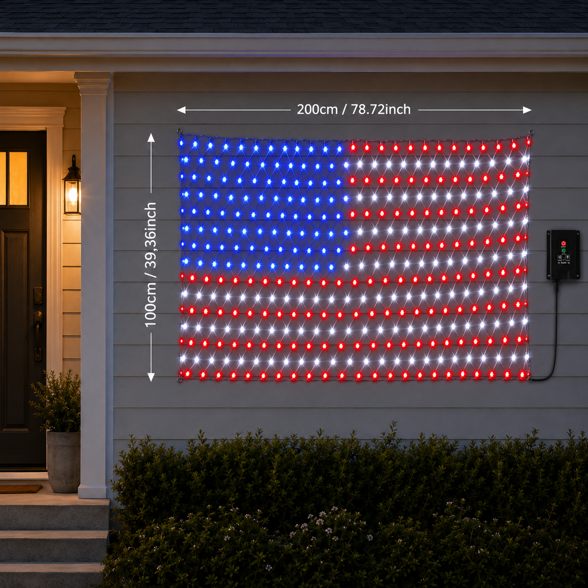 Solar Patriotic Firework Lights for Porch. Patio. Yard. and Garden Decor