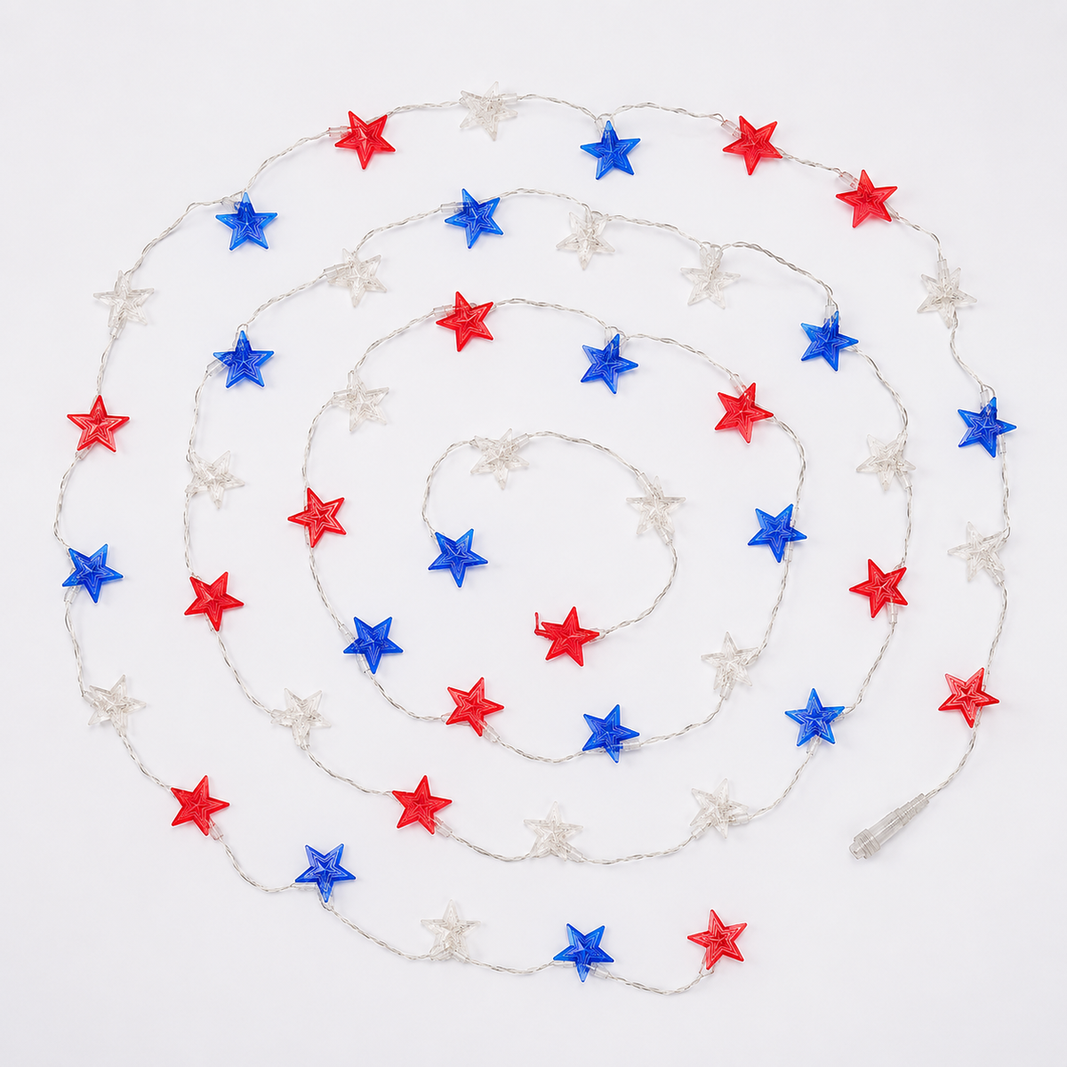 4th of July Star String Lights for Porch. Patio. Garden. and Party Decor