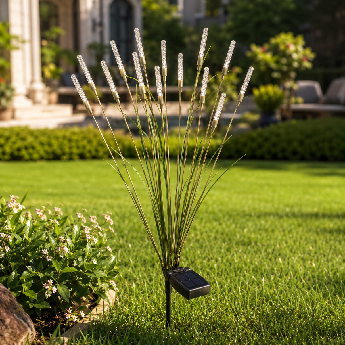 Solar Bubble Stick Garden Stake Lights for Pathways. Lawns. and Flower Beds