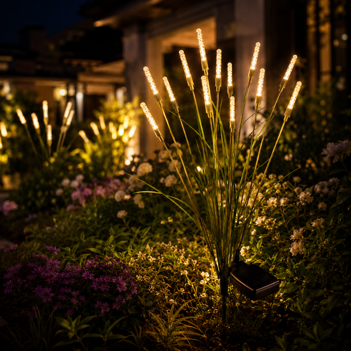 Solar Bubble Stick Garden Stake Lights for Pathways. Lawns. and Flower Beds