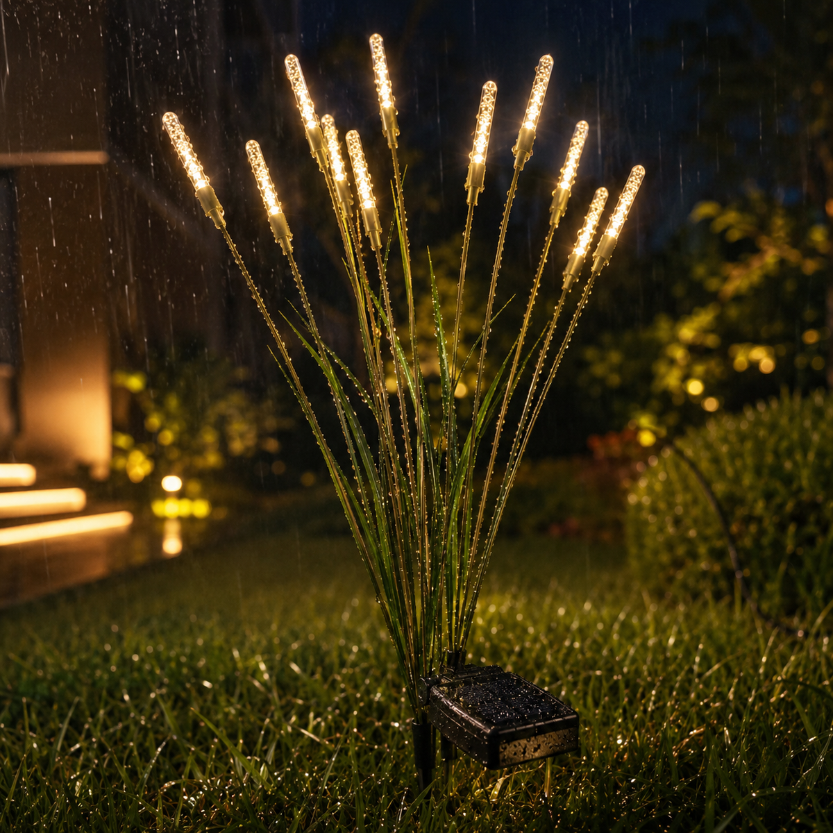 Solar Bubble Stick Garden Stake Lights for Pathways. Lawns. and Flower Beds