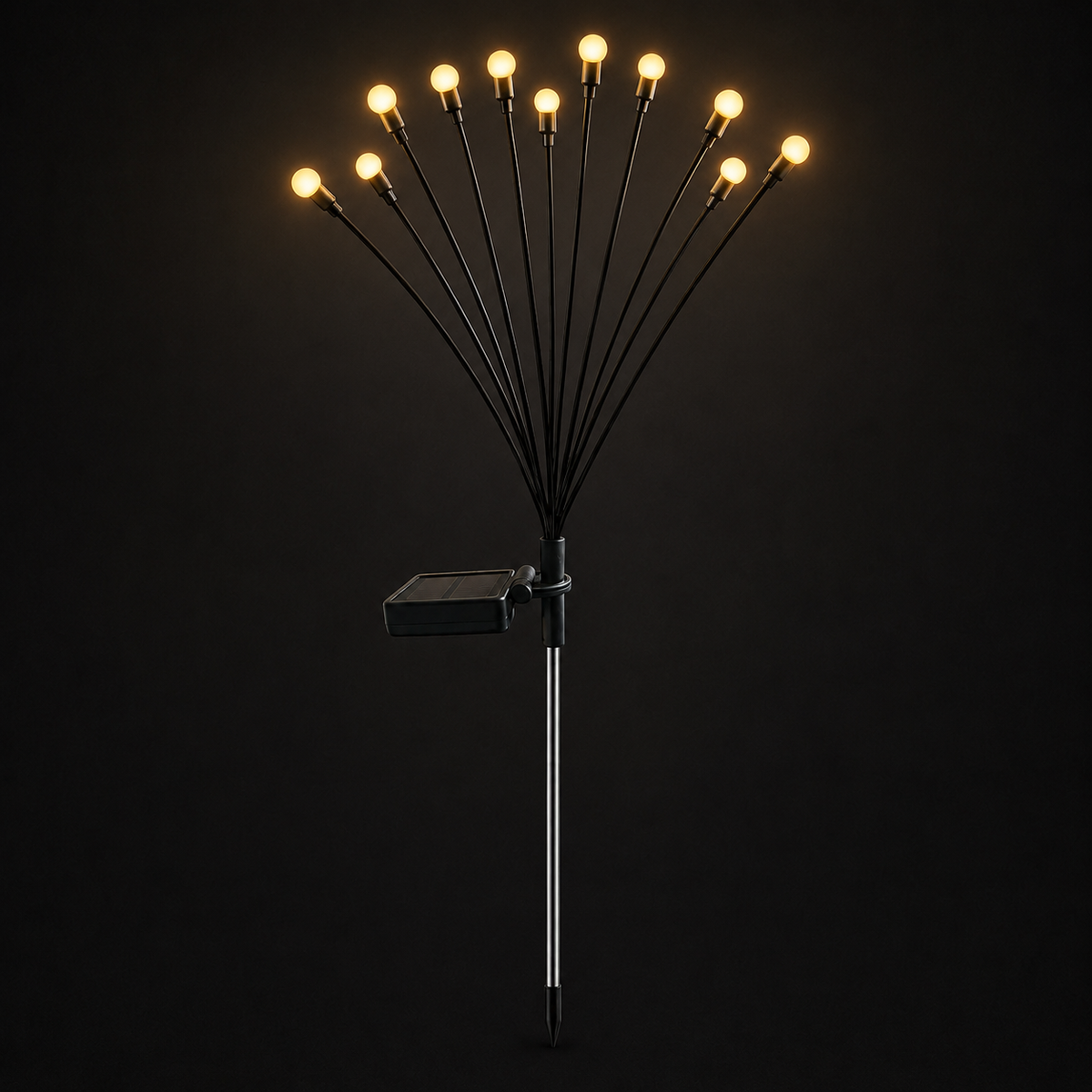 Solar Firefly Garden Lights for Lawn. Pathway. and Patio Glow