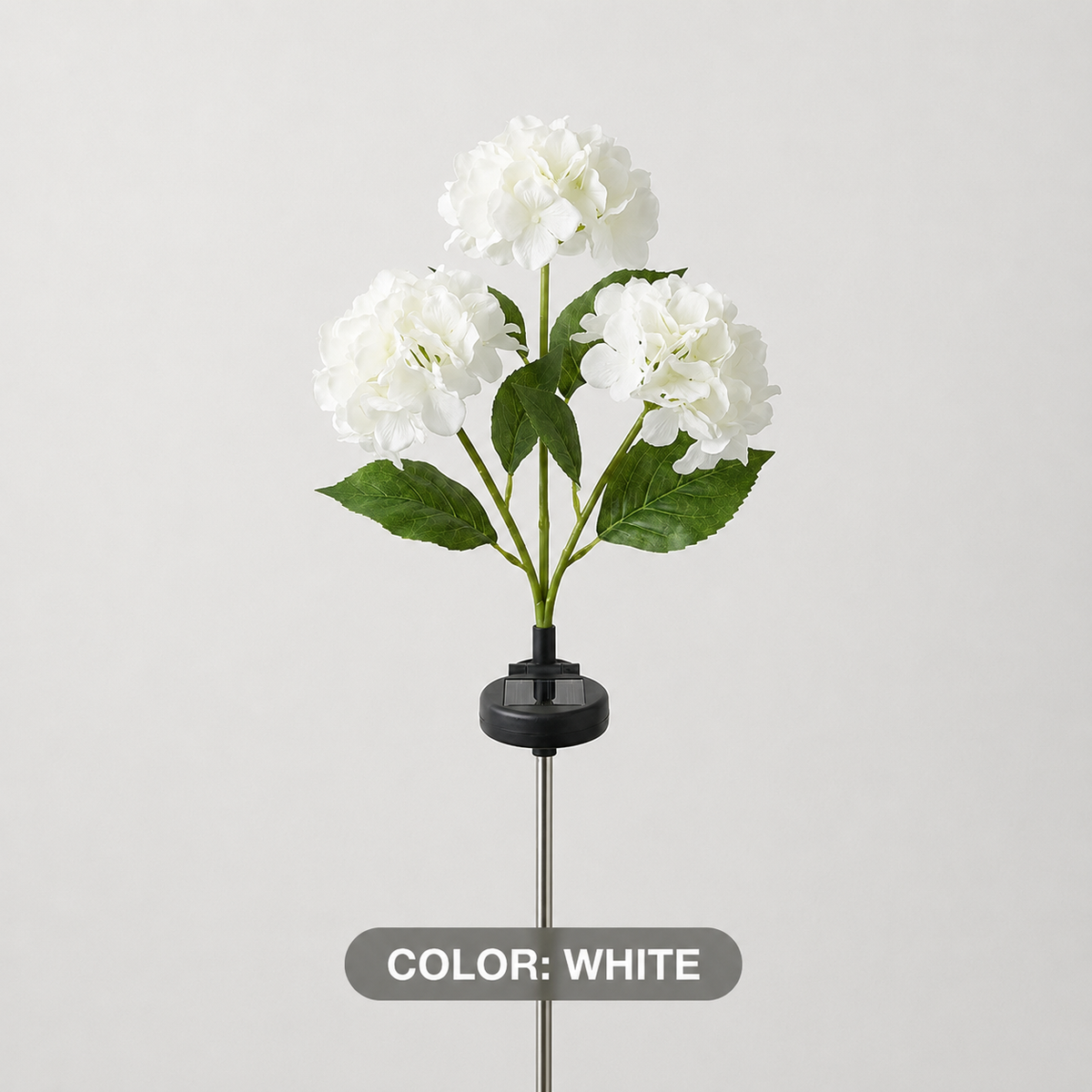 Solar Hydrangea Flower Stake Lights for Garden Paths and Patio Decor