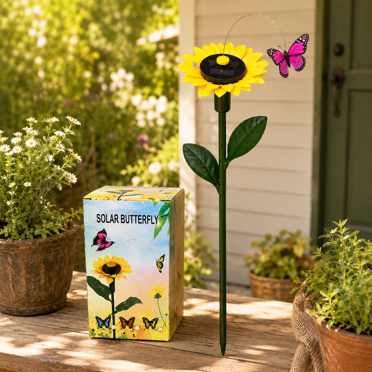 Solar Dancing Butterfly & Hummingbird Garden Stake