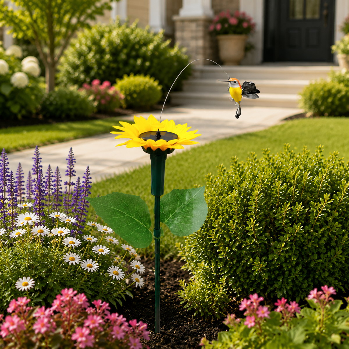 Solar Dancing Butterfly & Hummingbird Garden Stake