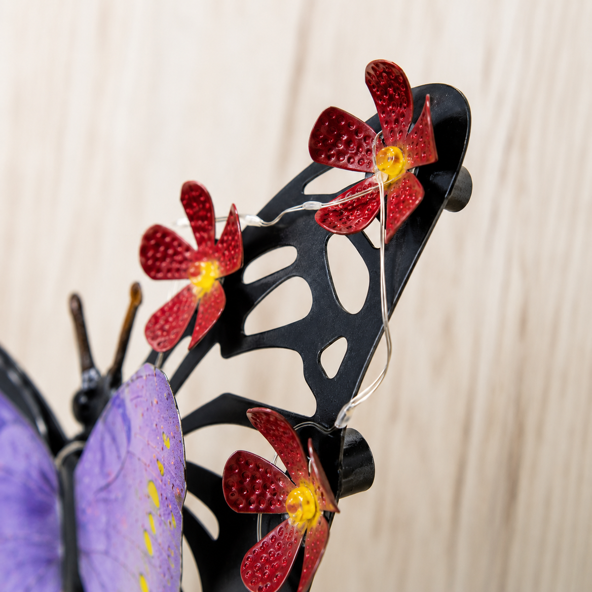 Solar Butterfly Wall Light for Garden Fence. Patio Wall. and Porch Decor