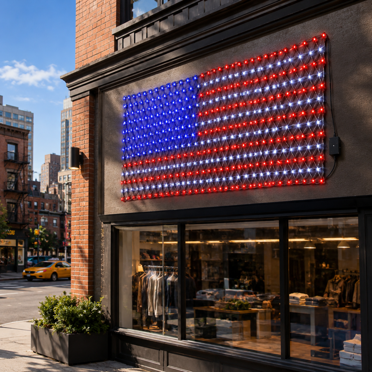 Solar Patriotic Firework Lights for Porch. Patio. Yard. and Garden Decor