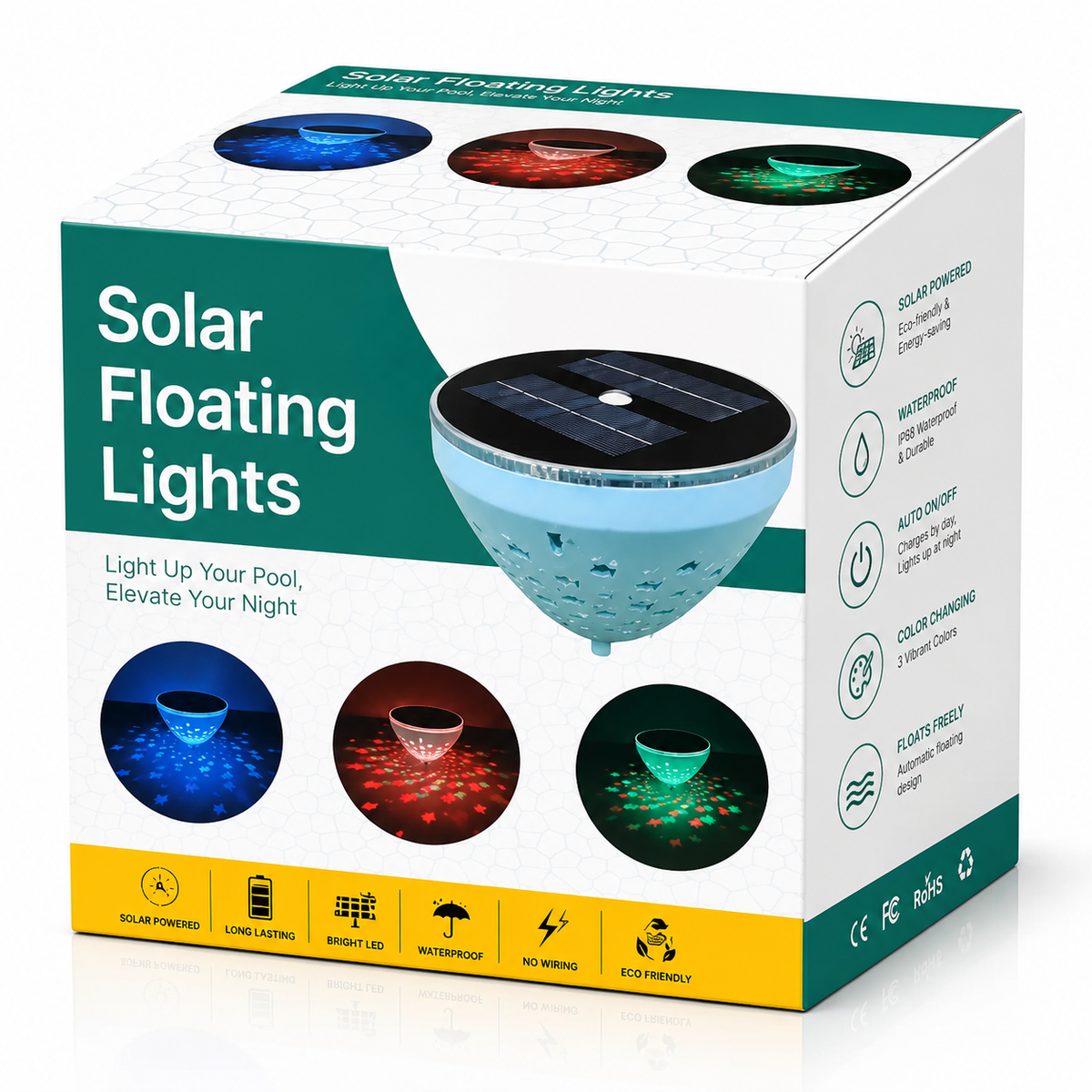 Solar Floating Pool and Pond Lights for Magical Backyard Water Reflection