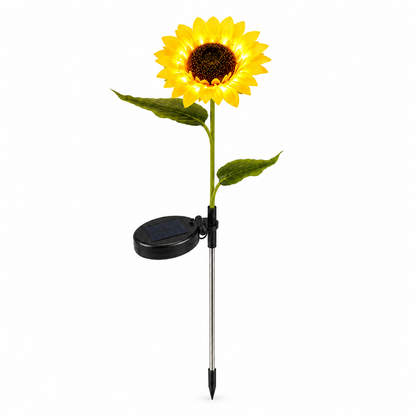 Solar Sunflower Garden Stake Lights for Yard. Path. and Flower Bed Decor
