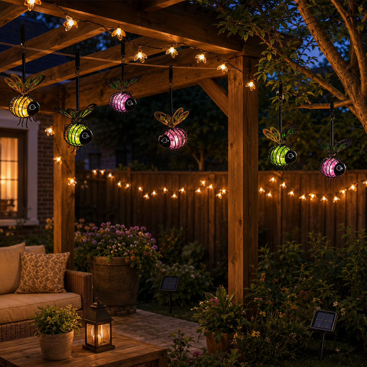 100 LED Bee String Light + Free  Magical Solar Belavi Lights