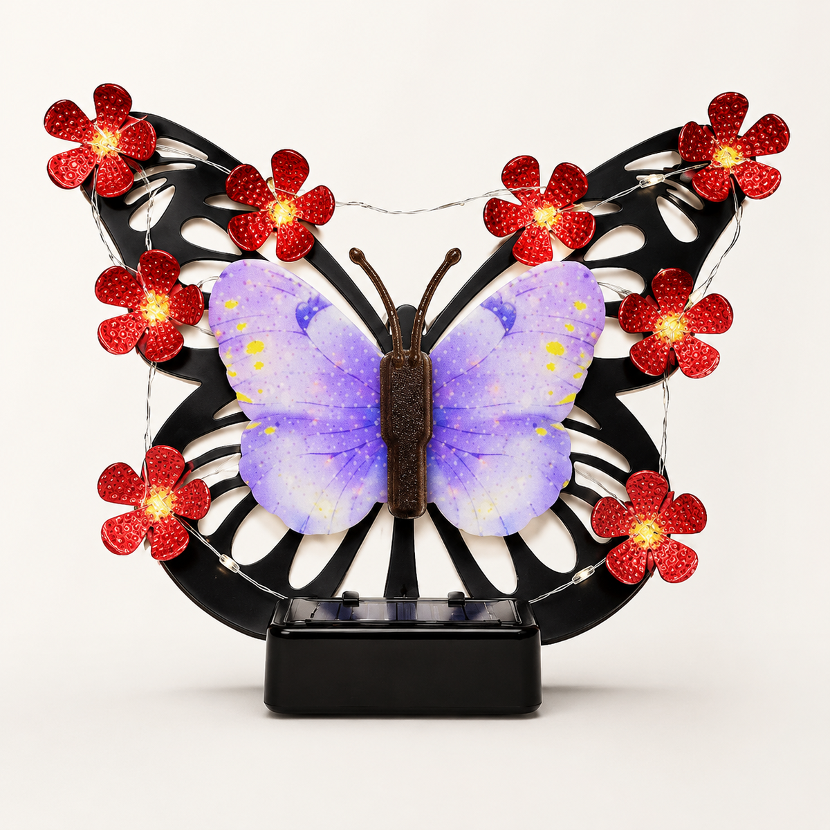 Solar Butterfly Wall Light for Garden Fence. Patio Wall. and Porch Decor