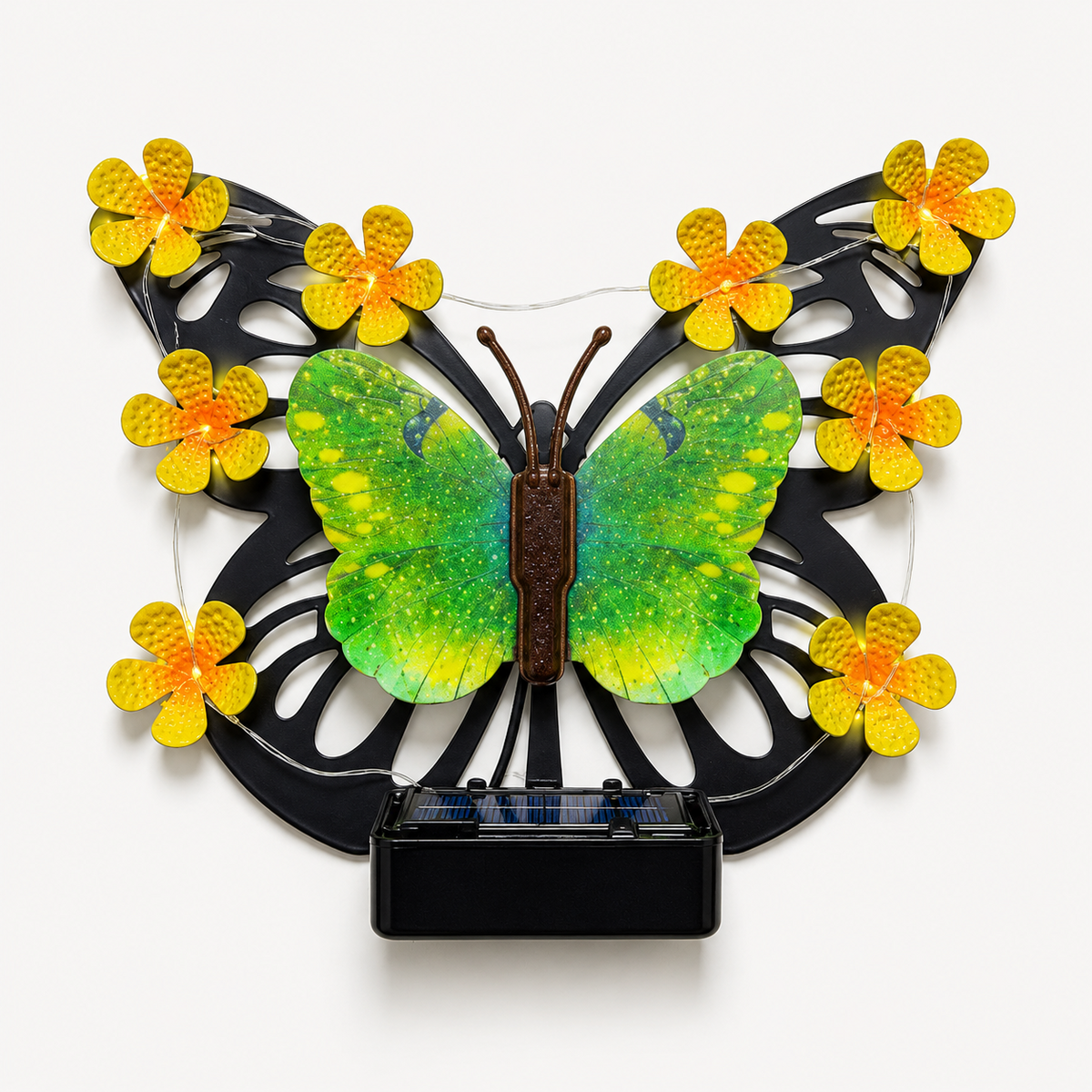 Solar Butterfly Wall Light for Garden Fence. Patio Wall. and Porch Decor