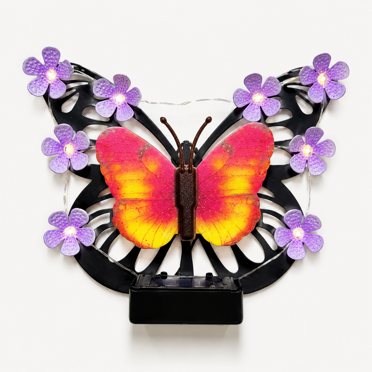 Solar Butterfly Wall Light for Garden Fence. Patio Wall. and Porch Decor