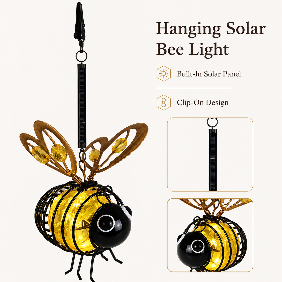 100 LED Bee String Light + Free  Magical Solar Belavi Lights