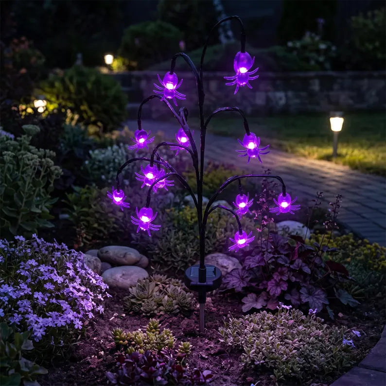 Halloween Solar Branch Stake Lights for Garden Paths and Yard Decor