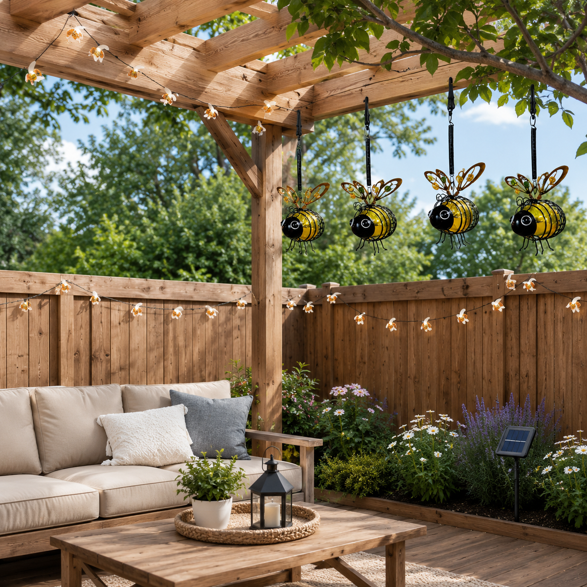 100 LED Bee String Light + Free  Magical Solar Belavi Lights