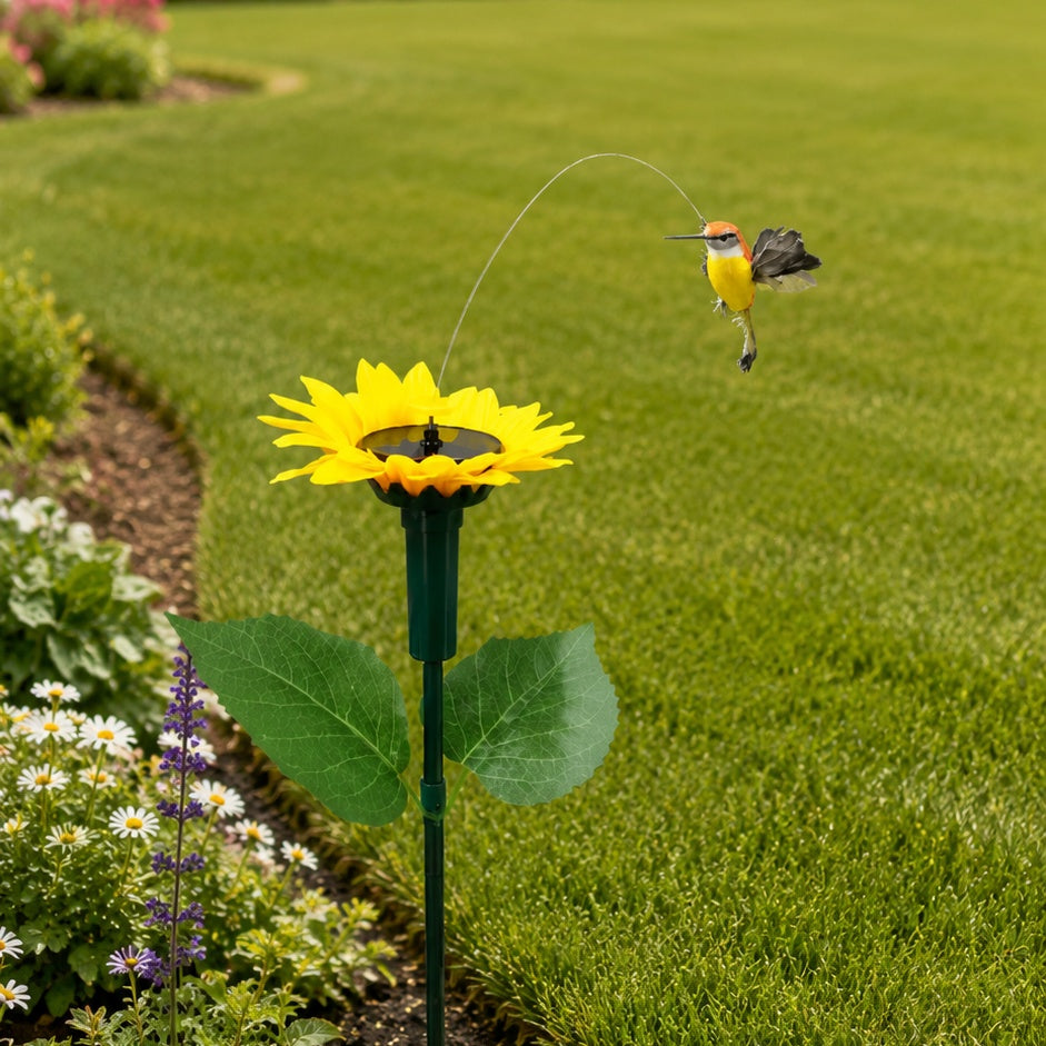 Solar Dancing Butterfly & Hummingbird Garden Stake