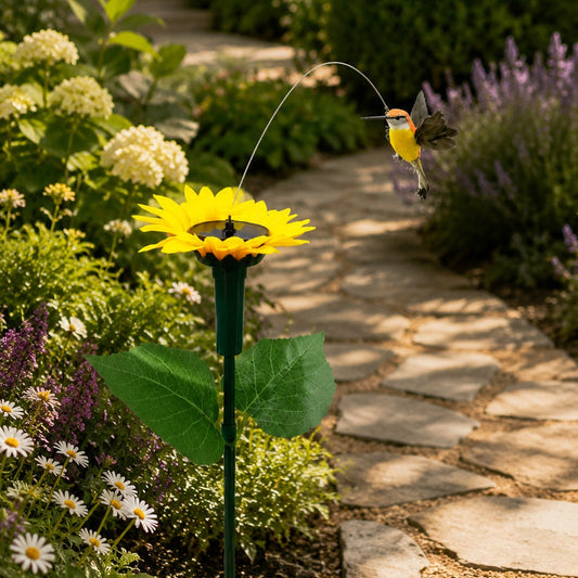 Solar Dancing Butterfly & Hummingbird Garden Stake