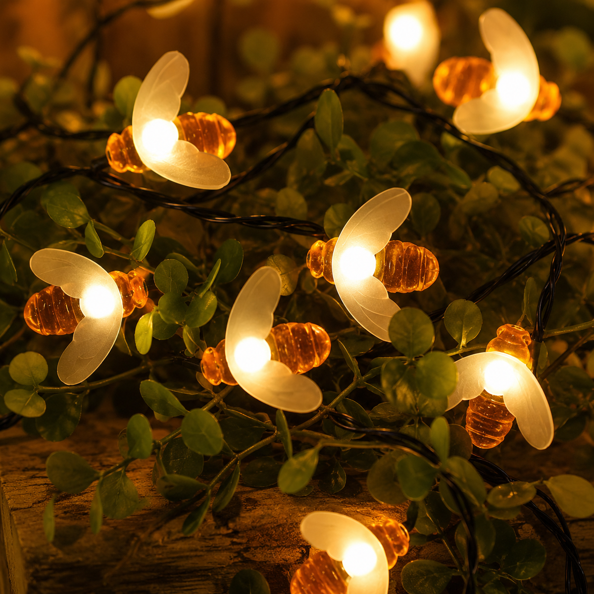 100 LED Bee String Light + Free  Magical Solar Belavi Lights